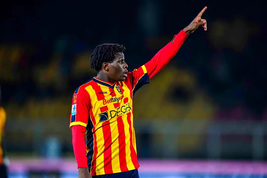 Patrick Dorgu avec Lecce