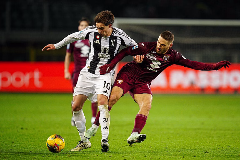 Kenan Yildiz avec la Juve face au Torino