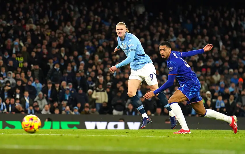 Erling Haaland lors de Manchester City / Chelsea
