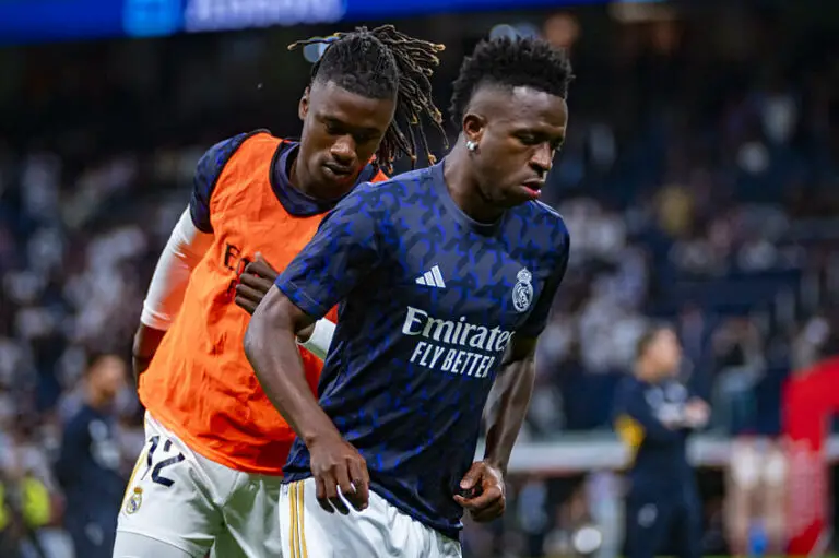 Eduardo Camavinga et Vinicius Junior avec le Real Madrid