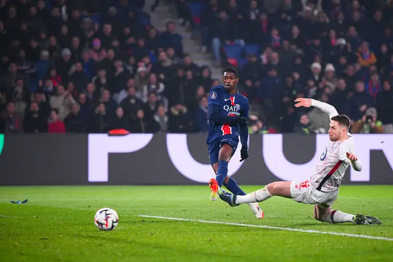 Dembélé avec le PSG face au LOSC en Ligue 1, saison 2024/2025