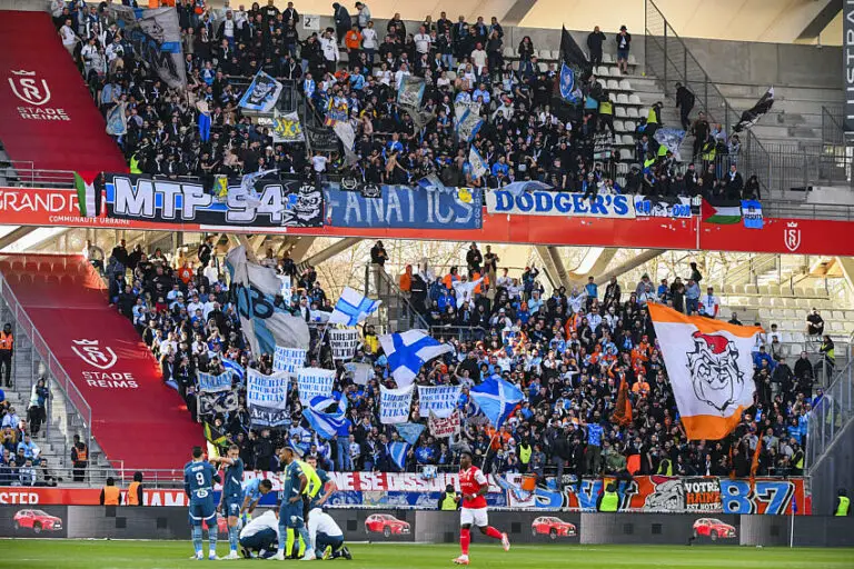 Fans OM à Reims