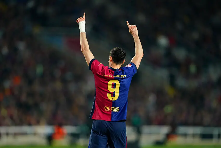Robert Lewandowski avec le FC Barcelone