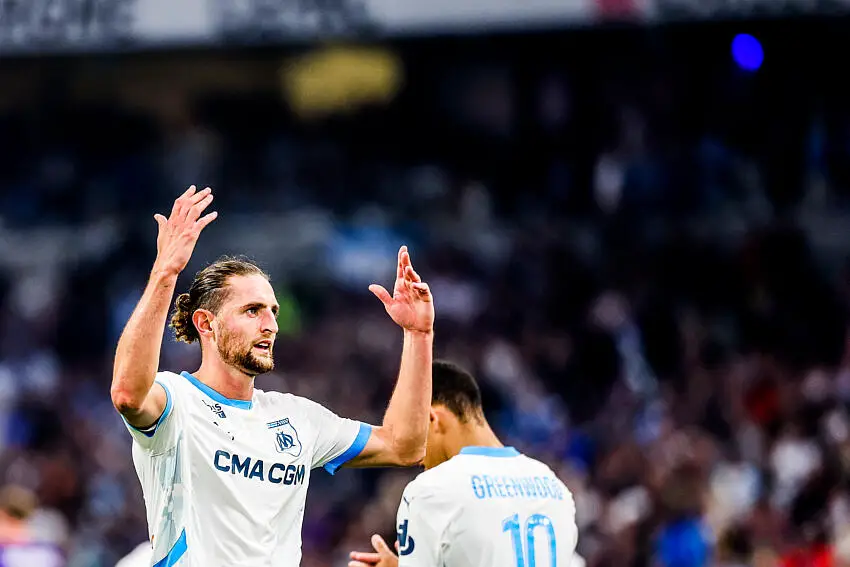 Adrien Rabiot avec l'OM