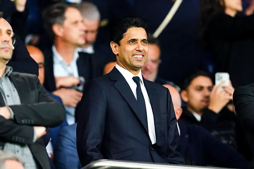 Nasser Al-Khelaïfi avec le PSG