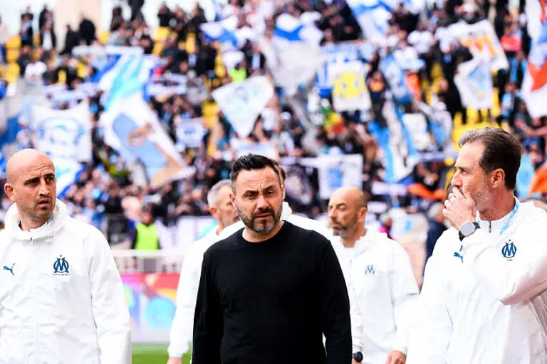 Roberto De Zerbi avec l'OM