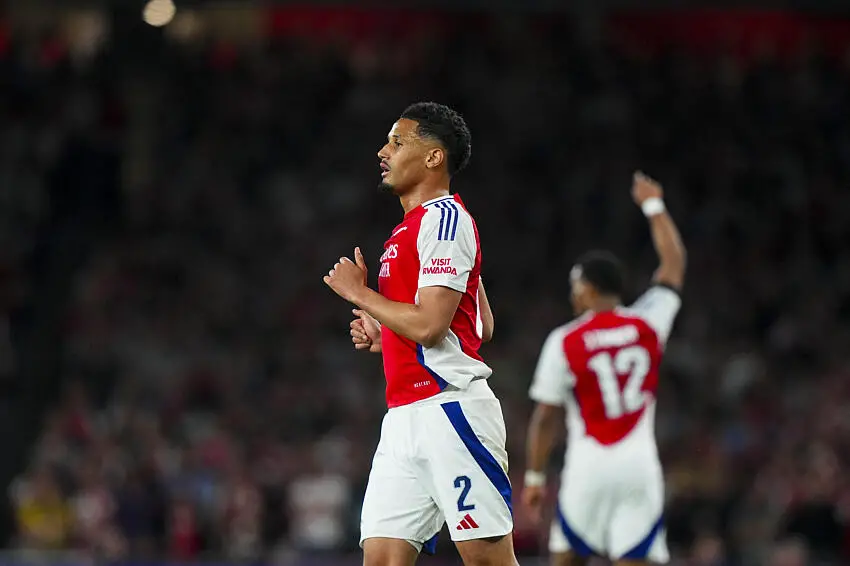 William Saliba avec Arsenal
