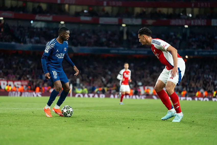 Ousmane Dembélé lors d'Arsenal / PSG