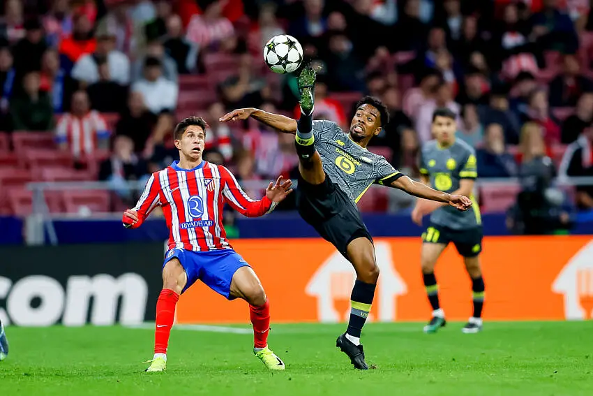 Angel Gomes avec le LOSC face à l'Atlético Madrid