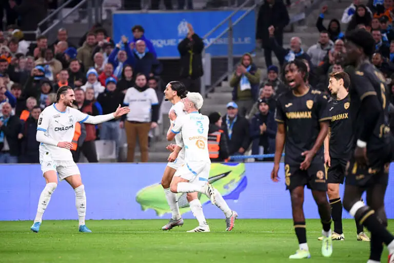 Bilal Nadir, Adrien Rabiot et Quentin Merlin avec l'OM