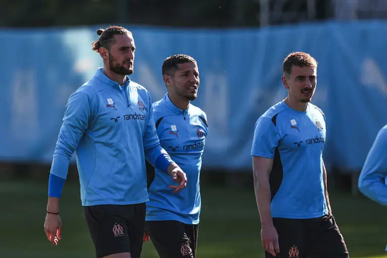 Rabiot, Harit et Rongier avec l'OM