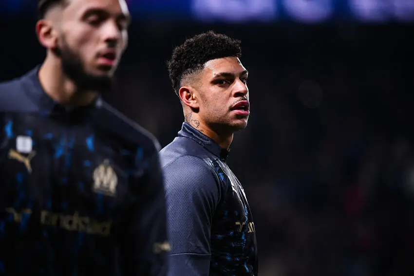 Luis Henrique avec l'OM face au PSG