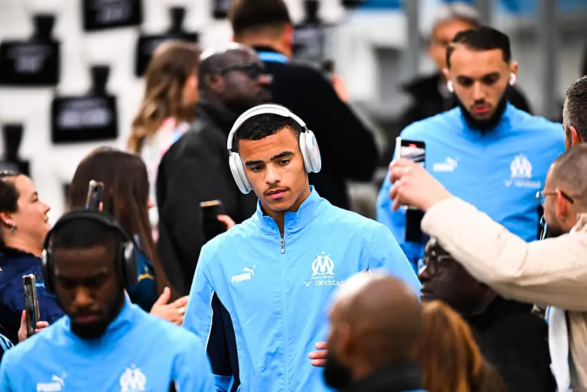 Mason Greenwood avec l'OM