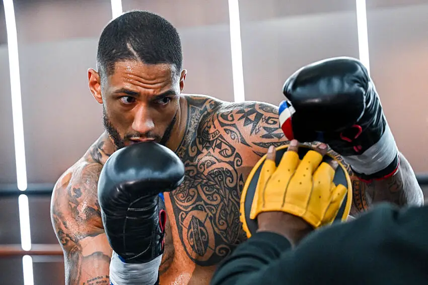 Tony Yoka à l'entrainement