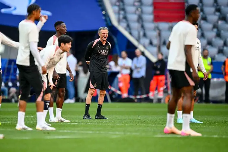 Luis Enrique avec le PSG