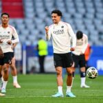 Marquinhos avec le PSG avant d'affronter l'Inter Milan