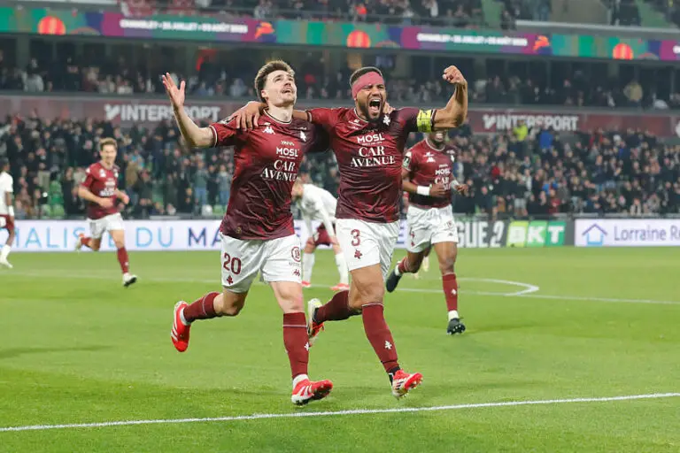 Jessy Deminguet et Matthieu Udol avec le FC Metz