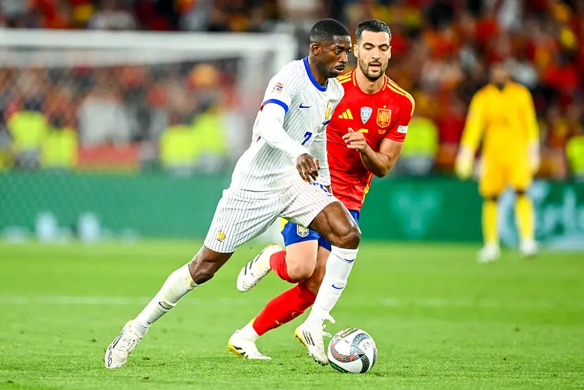 Ousmane Dembélé lors d'Espagne - France