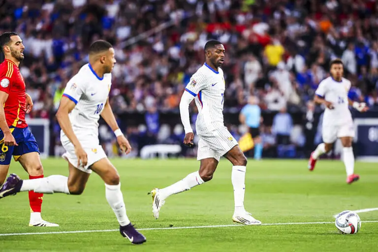 Kylian Mbappé et Ousmane Dembélé pour Espagne / France