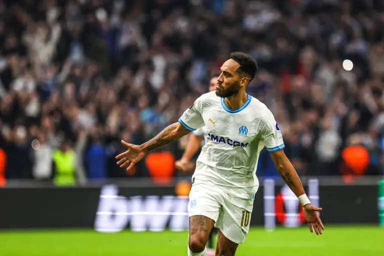 Pierre-Emerick Aubameyang avec l'OM