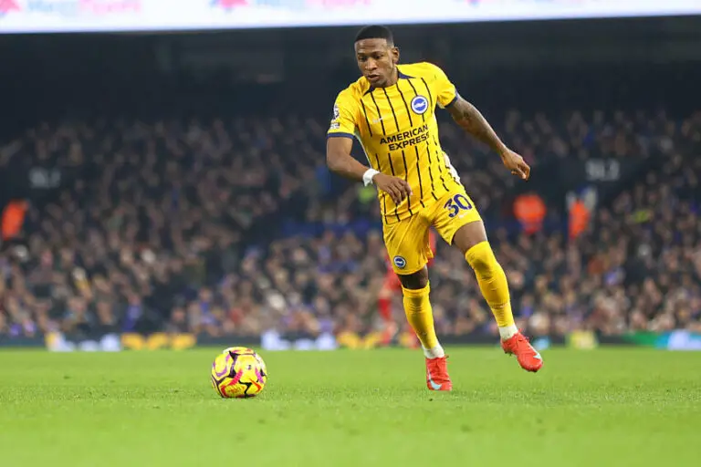 Pervis Estupiñán avec Brighton en janvier 2025