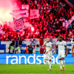 Les joueurs de l'OM au Vélodrome
