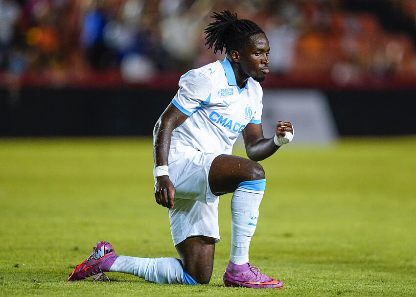 Jonathan Rowe avec l'OM