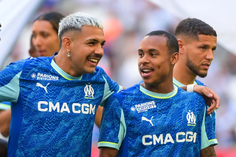 Igor Paixão et Medina avec l'OM