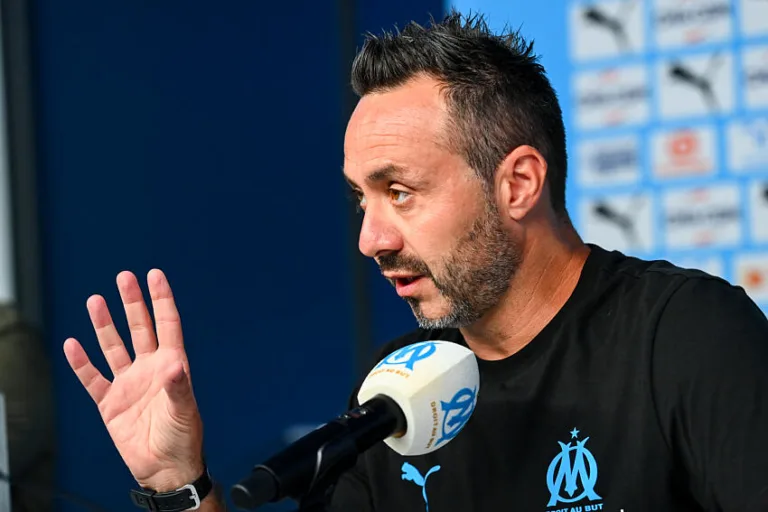 Roberto De Zerbi avec l'OM