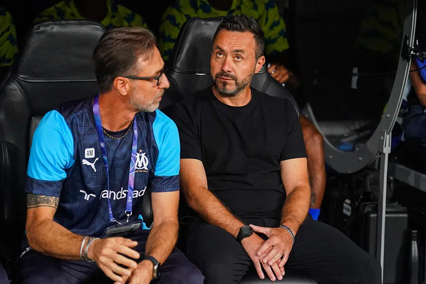 Roberto de Zerbi avec l'OM contre le Real Madrid