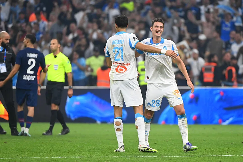 Aguerd et Pavard lors d'OM / PSG