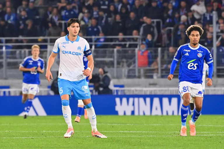 Leonardo Balerdi avec l'OM contre RCSA