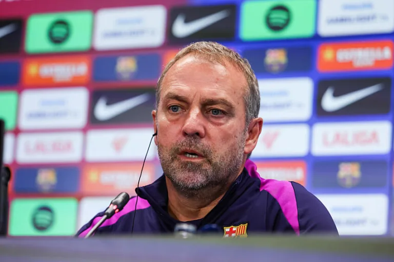 Hansi Flick avec le Barça