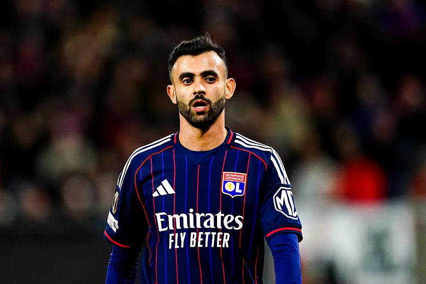 Rachid Ghezzal avec l'OL