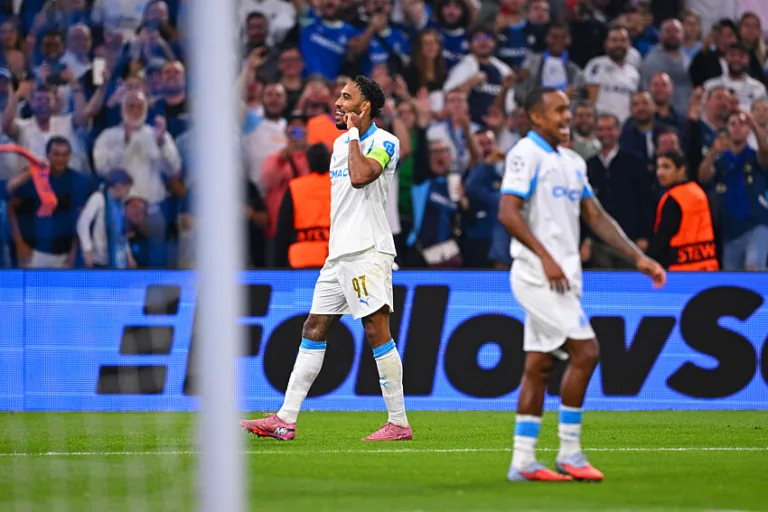 Pierre-Emerick Aubameyang avec l'OM