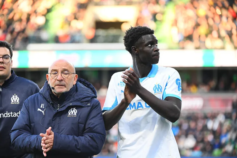 Robinio Vaz avec l'OM face au FC Metz