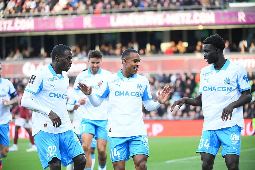 Igor Paixão avec l'OM contre Metz