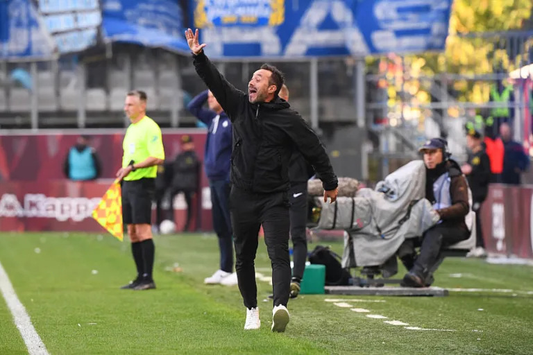 Roberto De Zerbi avec l'OM