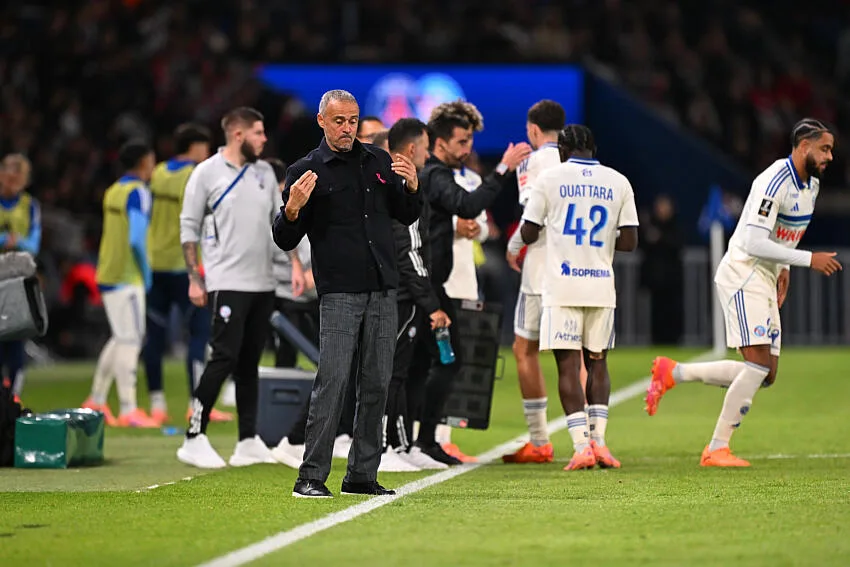 Luis Enrique avec le PSG