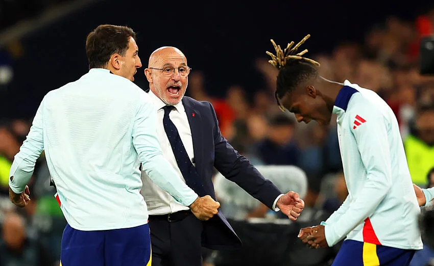 Luis de la Fuente avec l'Espagne