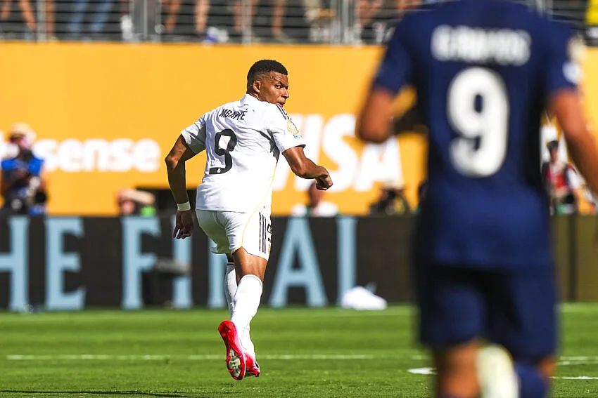 Kylian Mbappé lors de Real Madrid / PSG