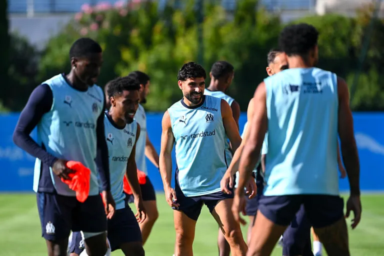 Neal Maupay avec l'OM