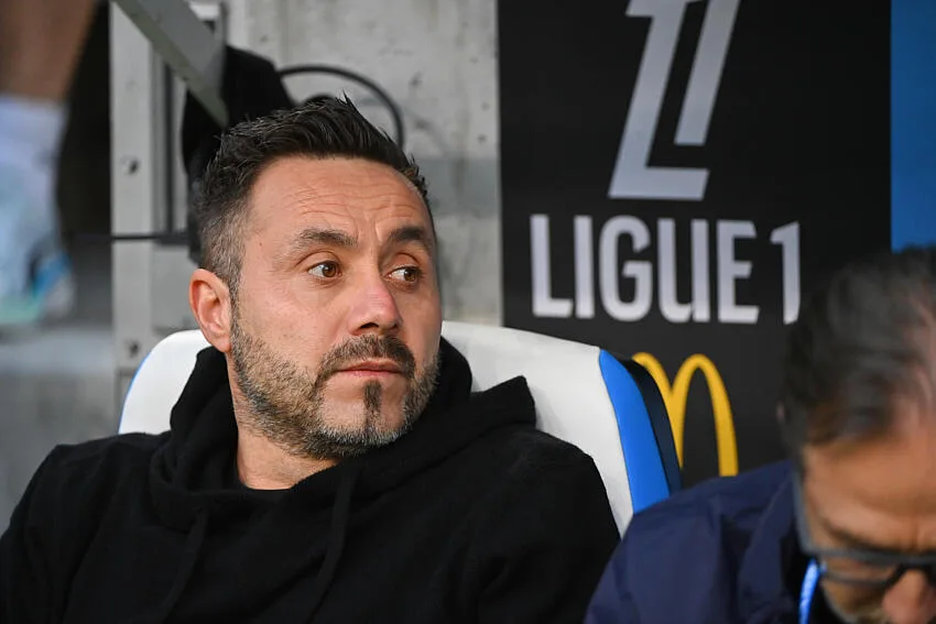 Roberto De Zerbi avec l'OM