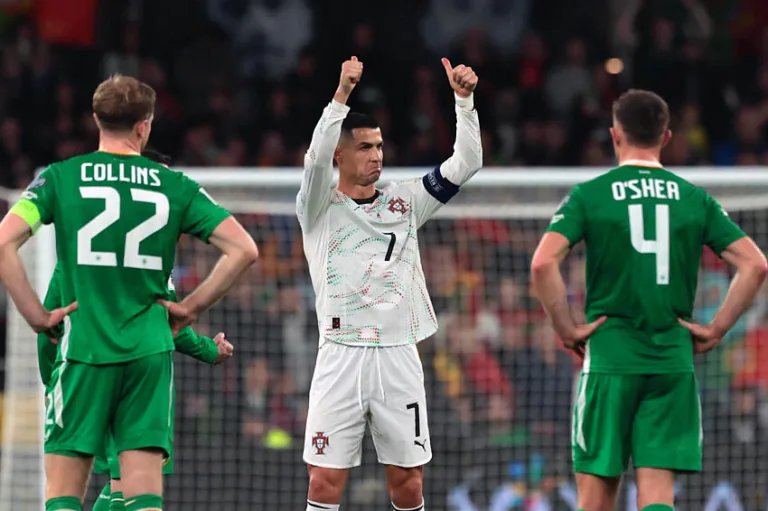 Cristiano Ronaldo lors d'Irlande / Portugal