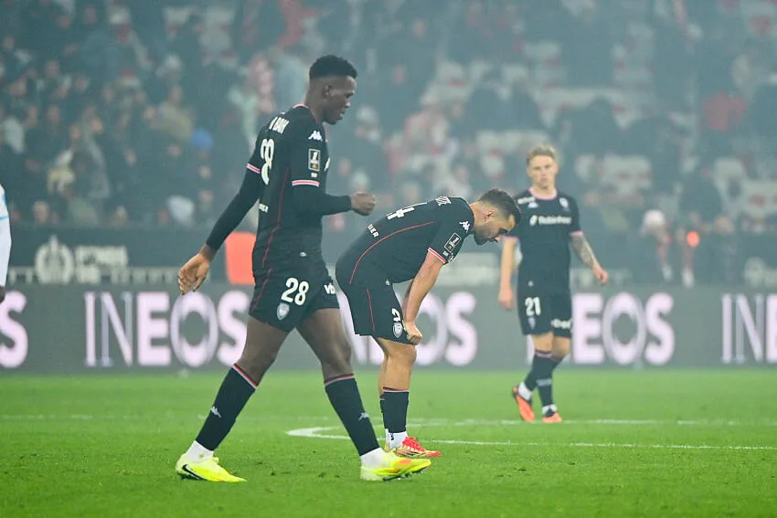 Les joueurs de l'OGC Nice contre l'OM