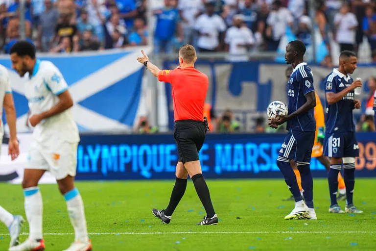 Marc Bollengier lors d'OM / Paris FC