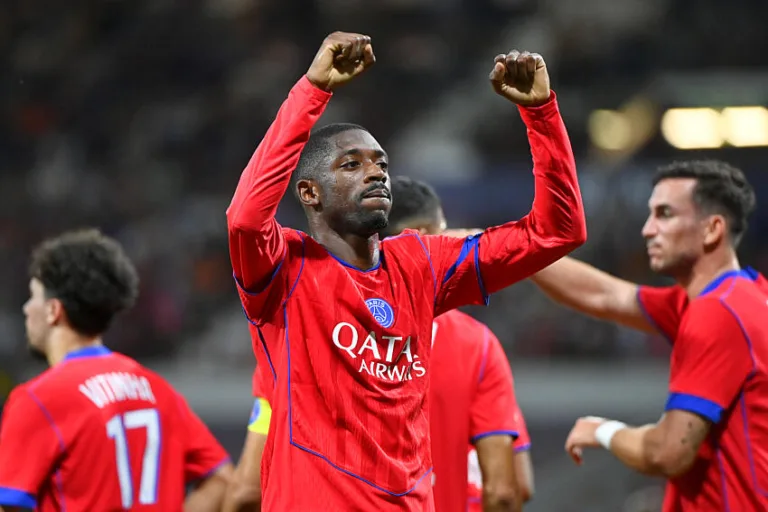 Ousmane Dembélé avec le PSG contre le TFC