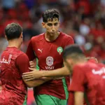 Nayef Aguerd avec le Maroc