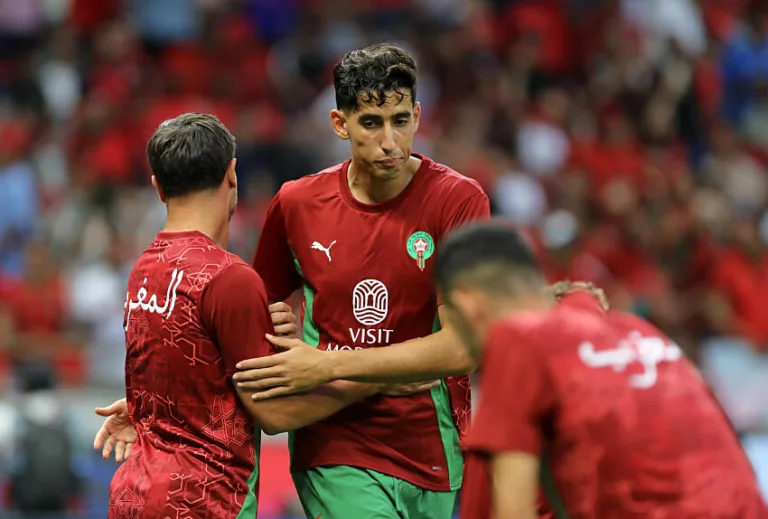 Nayef Aguerd avec le Maroc