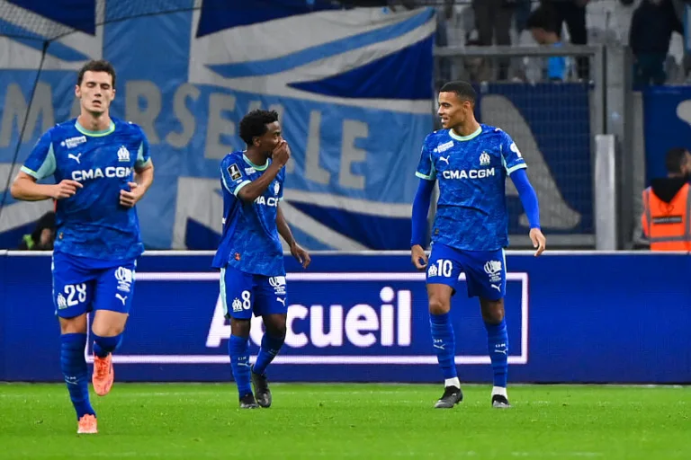 Mason Greenwood avec l'OM